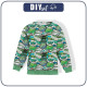 CHILDREN'S (NOE) SWEATSHIRT - COMIC BOOK (green - blue) - sewing set