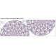 WILD ROSE FLOWERS PAT. 1 (BLOOMING MEADOW) (Very Peri) - circle skirt panel