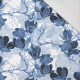 MAGNOLIAS pat. 2 (classic blue) - single jersey with elastane 