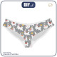 WOMEN'S PANTIES - LAMA / grey - XXL