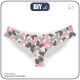 WOMEN'S PANTIES - BUTTERFLIES / pink  - XL