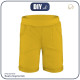 KID`S SHORTS (RIO) - B-14 SPICY MUSTARD - looped knit fabric 