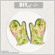 KITCHEN GLOVES- LINDEN LEAVES