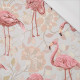 FLAMINGOS AND TWIGS -  single jersey with elastane 