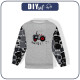 CHILDREN'S (NOE) SWEATSHIRT - TRACTOR GREY / M-01 melange light grey - looped knit fabric 