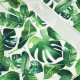 TROPICAL LEAVES pat. 2 / white - single jersey with elastane 