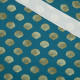 GOLDEN SHELLS (GOLDEN OCEAN) / sea blue - single jersey with elastane 
