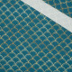GOLDEN FISH SCALES pat. 2 (GOLDEN OCEAN) / sea blue - single jersey with elastane 