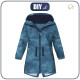 KIDS PARKA (ARIEL) - CAMOUFLAGE pat. 2 / dark blue - softshell