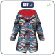 KIDS PARKA (ARIEL) - COMIC BOOK (blue - red) - softshell