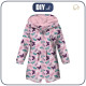 KIDS PARKA (ARIEL) - BUTTERFLIES PAT. 5 / pink (PURPLE BUTTERFLIES) - softshell