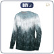 WOMEN'S SWEATSHIRT (HANA) BASIC - FORREST OMBRE (WINTER IN THE MOUNTAIN) - sewing set