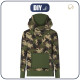 HYDROPHOBIC HOODIE UNISEX - CAMOUFLAGE OLIVE - sewing set