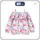 Bardot neckline blouse (VIKI) - MAGNOLIAS - sewing set