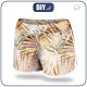 Women’s boardshorts - PALM LEAVES pat. 2 (gold) - sewing set