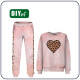 Children's tracksuit (MILAN) - HEART / SPOTTS - sewing set