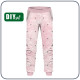 CHILDREN'S JOGGERS (LYON) - FLAMINGO / CAMOUFLAGE pat. 2 (pale pink) - looped knit fabric