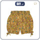 KID`S PUMPY SHORTS - ROE DEER (wreaths) / mustard - sewing set