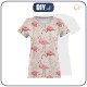 WOMEN’S T-SHIRT - FLAMINGOS AND TWIGS - single jersey 