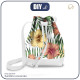 BUCKET BAG - HIBISCUS / white