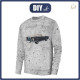 MEN’S SWEATSHIRT (OREGON) BASIC - RETRO CAR PAT. 4 / CONCRETE - looped knit fabric S