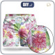 Men's swim trunks - HUMMINGBIRDS AND FLOWERS - sewing set