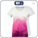 WOMEN’S T-SHIRT - SPECKS (fuchsia) - single jersey