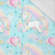 UNICORNS AND RAINBOW  pat. 1 (WONDERLAND) - single jersey with elastane 