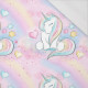UNICORNS AND RAINBOW  pat. 2 (WONDERLAND) - single jersey with elastane 