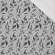  LEAVES pat. 14 / grey - single jersey with elastane 