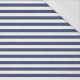 STRIPES 1x1 - acid white/ acid navy - single jersey with elastane 
