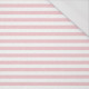 STRIPES 1x1 - acid white/ acid pink - single jersey with elastane 