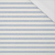 STRIPES 1x1 - acid ecru / acid blue - single jersey with elastane 