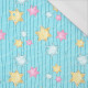 PASTEL STARS pat. 2 (WONDERLAND) - single jersey with elastane 
