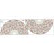 VINTAGE FLOWERS - circle skirt panel