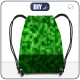 GYM BAG - PIXELS pat. 2 / green - big