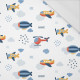 PLANES  pat. 2 / white (ADVENTURE BEGINS) - single jersey with elastane 