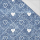 HEARTS AND RHOMBUSES / vinage look jeans (blue) - single jersey with elastane 