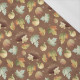 HEDGEHOGS IN LEAVES (AUTUMN GIRL) - single jersey with elastane 