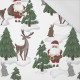 SANTA CLAUS  AND DEERS (IN THE SANTA CLAUS FOREST) - single jersey with elastane 