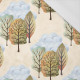CLOUDY FOREST (AUTUMN GIRL) - single jersey with elastane 