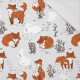 FOXES AND HARES - single jersey with elastane 