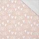 LOVE / WHITE HEARTS (BIRDS IN LOVE) - single jersey with elastane 