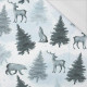 ANIMALS (WINTER IN THE MOUNTAINS) - single jersey with elastane 