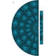LACE BUTTERFLIES / blue - skirt panel 