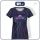 WOMEN’S T-SHIRT - NEON GALAXY PAT.12 - sewing set