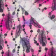 PINK FEATHERS AND BEADS - single jersey with elastane TE210