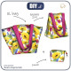 XL bag with in-bag pouch 2 in 1 - SUNFLOWERS pat. 4 (BLOOMING MEADOW) - sewing set