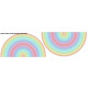 RAINBOW STRIPES pat. 2 - circle skirt panel 