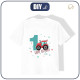 KID’S T-SHIRT - 1ST BIRTHDAY / TRACTOR - single jersey (92/98)